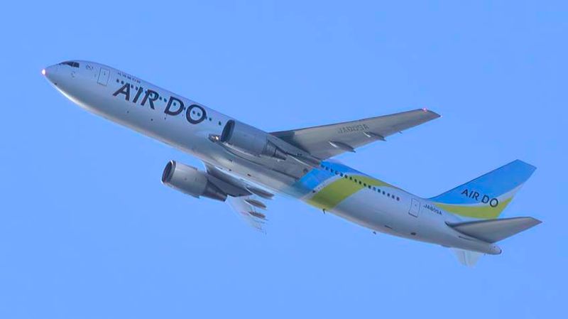 Air Do, Hokkaido, Boeing B767/300, JA605A, Climbing