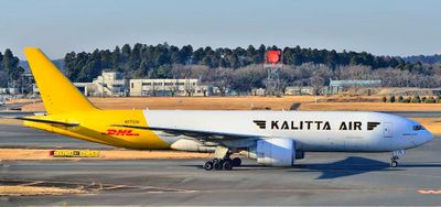 Kalitta Air-DHL, Boeing B-777/200F, N772CK, Taxi To Stand