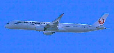 JAL, Airbus A350-1000, JA02WJ, Climbing To NY