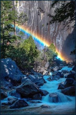 Yosemite Falls Rainbow 