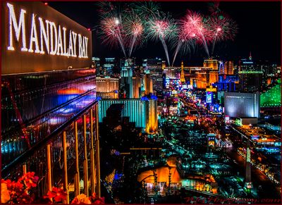 Fireworks Above the Strip