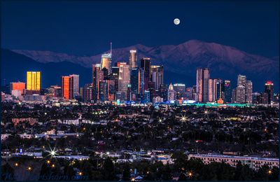 Los Angeles Moonlight Twilight