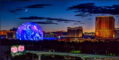 Las Vegas SPHERE Skyline Twilight