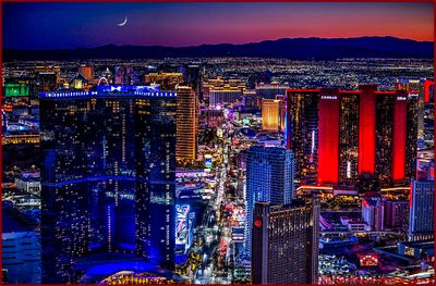 Fiery Las Vegas Strip SunseTwilight