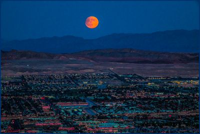 Full Moon Rising Partial Eclipse