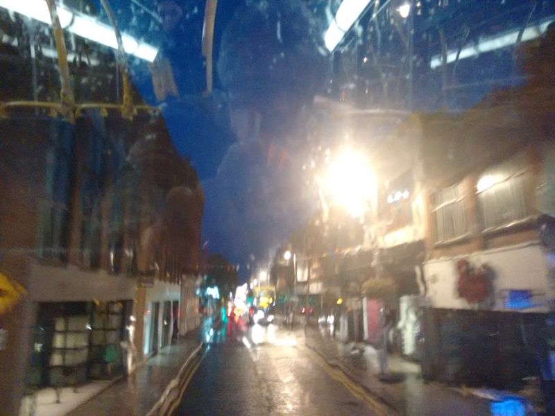 Dublin Bus at Night in Rain June