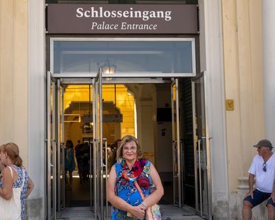 At the Entrance to Schonbrunn Palace, Vienna