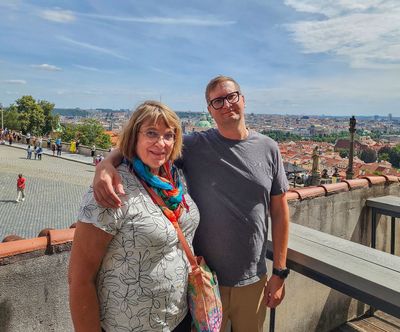 Jon & Joan After Prague Castle Walk