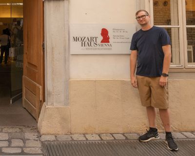 Visitors to the Mozarthaus, Vienna