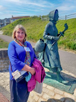 Joan Posing with Mary