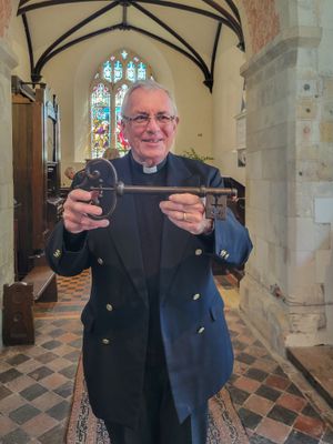 The Key to St Nicholas Church in Steventon