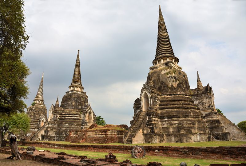 Thailand, Ayutthaya, Wat Phra Si Sanphet