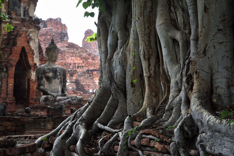 Thailand, Ayutthaya, Wat Nok