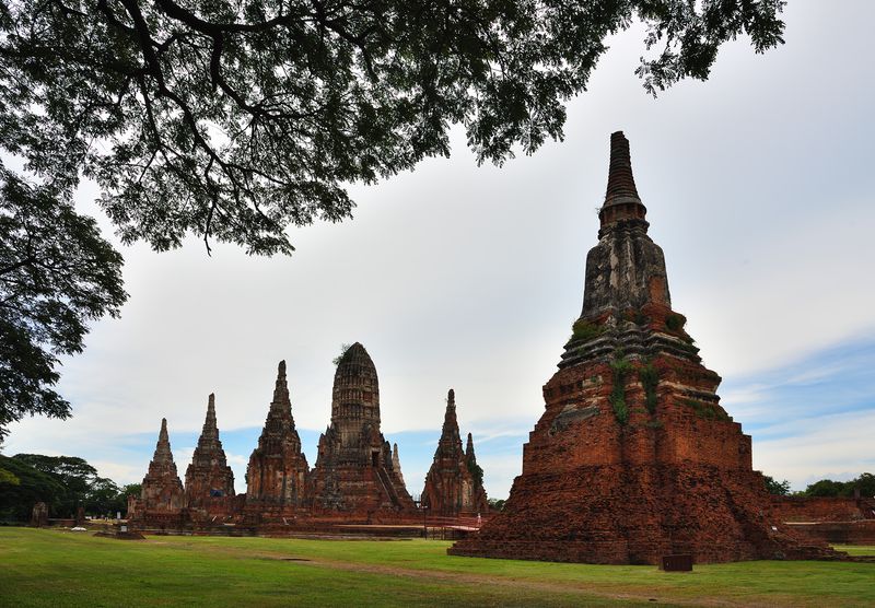Thailand, Ayutthaya, Wat Chaiwatthanaram