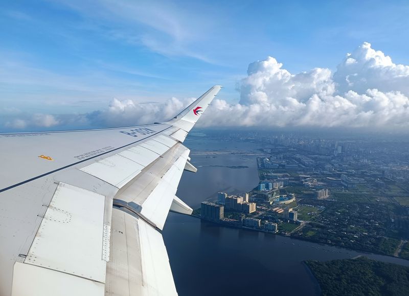 Take off from Manila