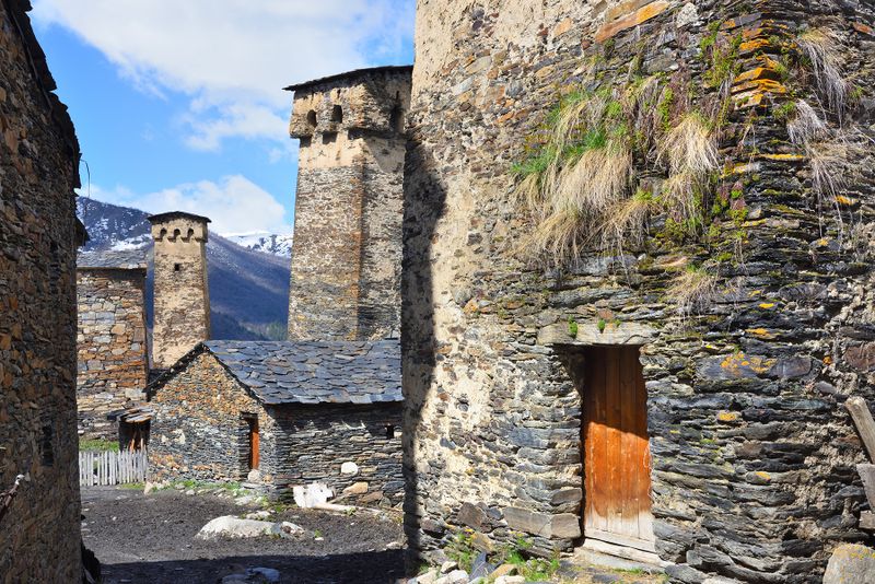 Georgia, Svaneti region, Chazhashi village
