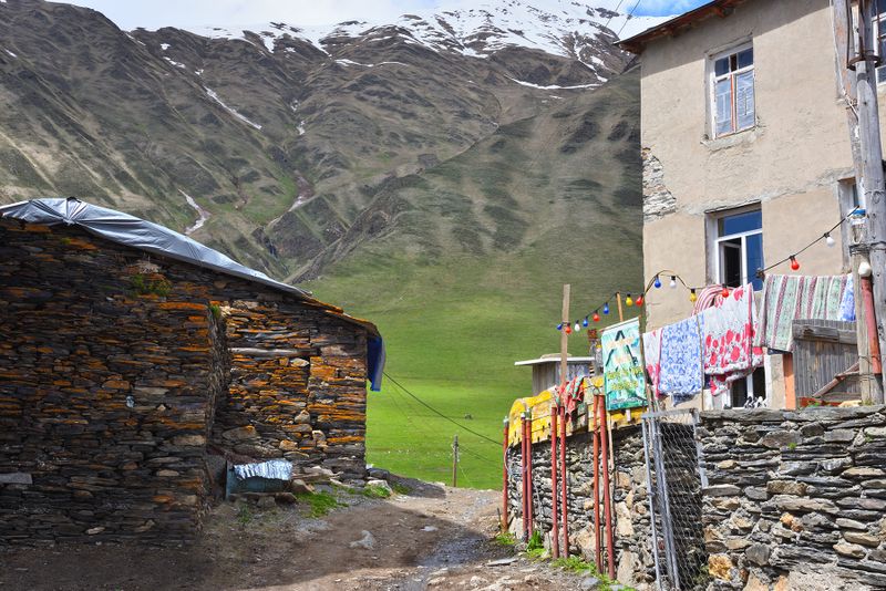 Georgia, Svaneti region, Chvibiani village