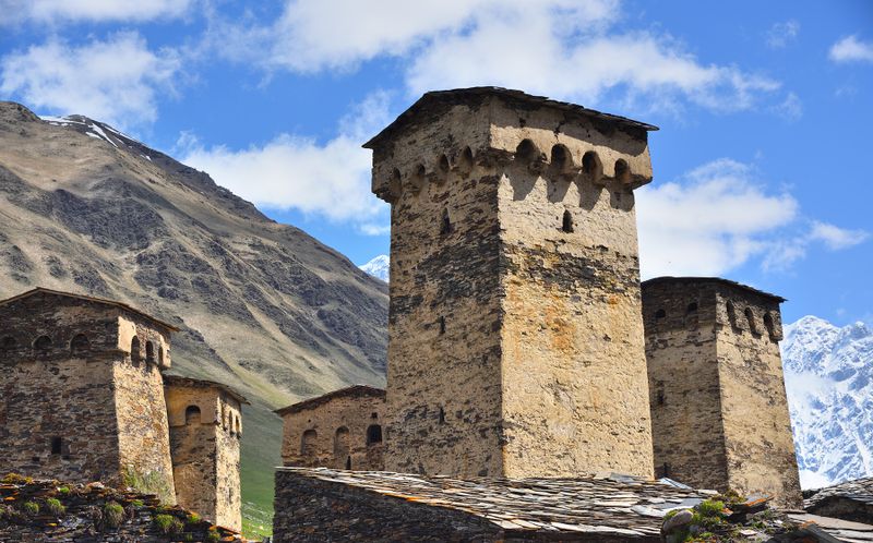 Georgia, Svaneti region, Chazhashi village