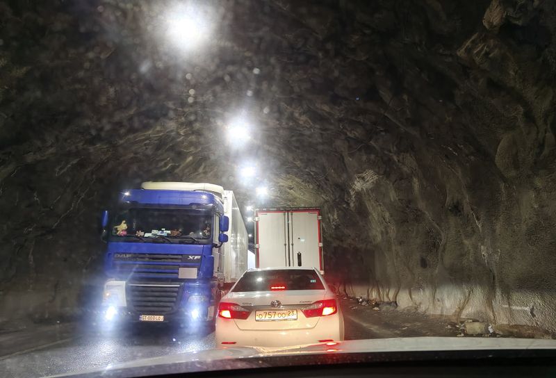 tunnel between two border crossing points