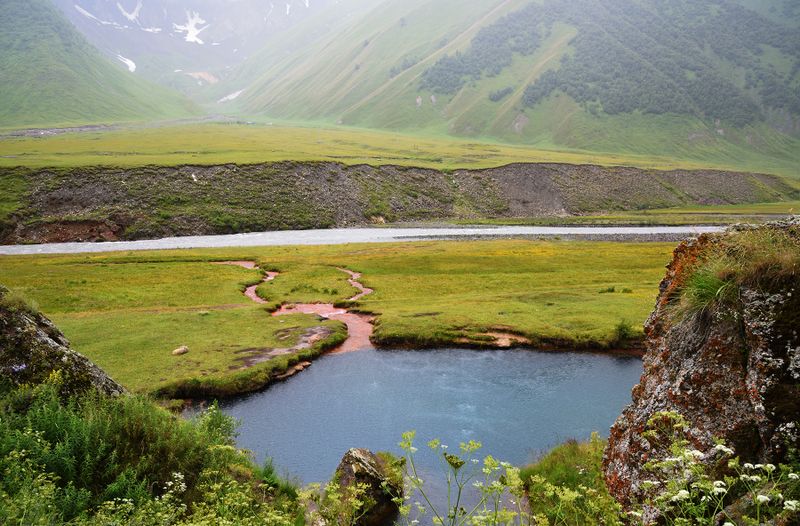 Georgia, Abano Mineral Lake in Trusso valley