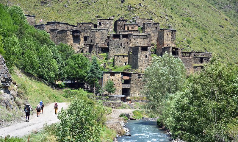 Georgia, Shatili Medieval Fortress Village