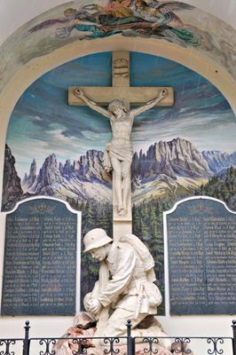 Detail of the war memorial