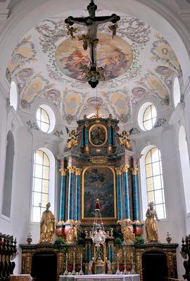 Inside the church of Bichlbach