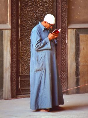 Man reads from the Quran