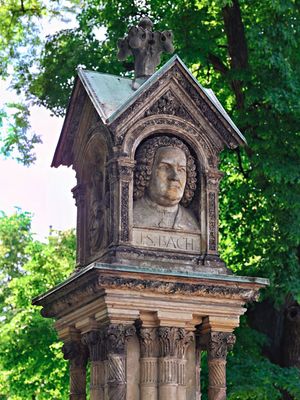 The Bach memorial in Leipzig