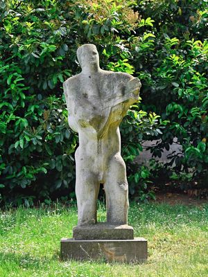 statue in the garden