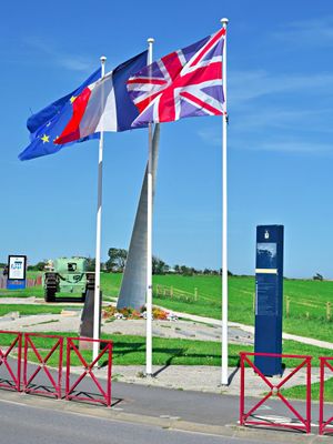 The 41st Royal Marine Commando Memorial in Lion sur Mer