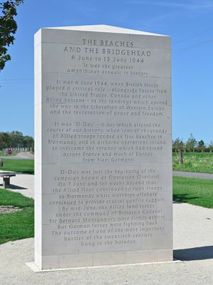 British Normandy Memorial at Gold Beach