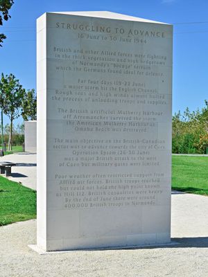 British Normandy Memorial at Gold Beach