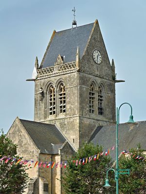 The Notre-Dame in Sainte-Mère-Église