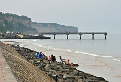 The pier at Vierville-sur-Mer, Omaha Beach