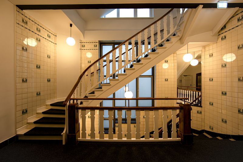 Mirror in the staircase