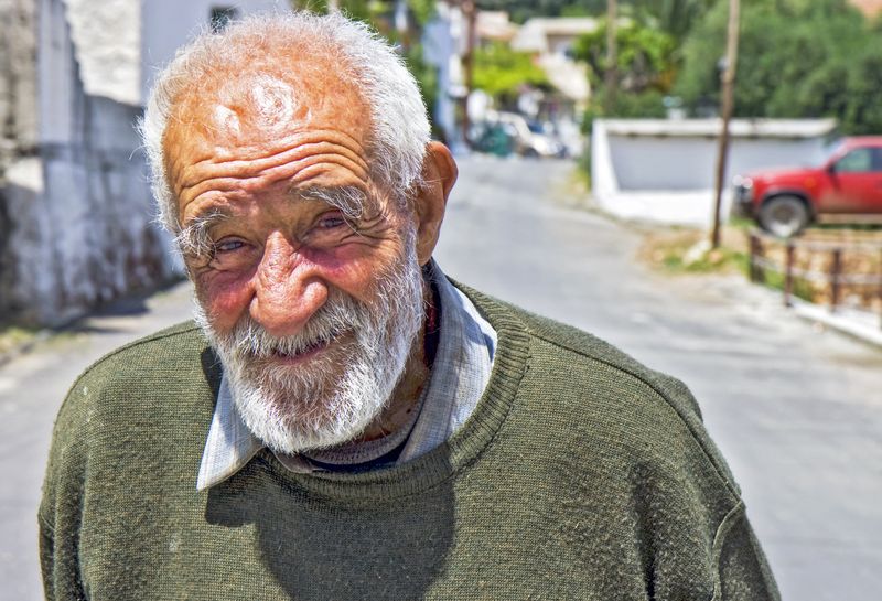 Friendly old man