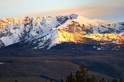 Sunset on the mountains