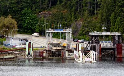 The terminal for BC Ferries to Saltery Bay on Jervis Inlet