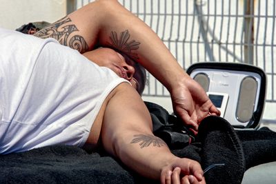 Resting Boat Passenger