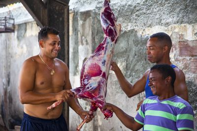Cuba - meat in the street