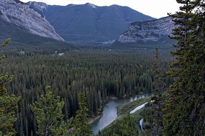 Bow River, with Banff Springs Hotel in background
