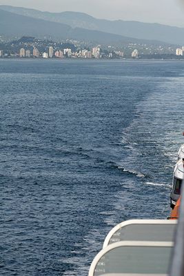 West Vancouver as seen from the Millenium balcony