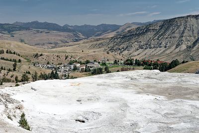 Mammoth Hot Springs, as seen from Main Terrace