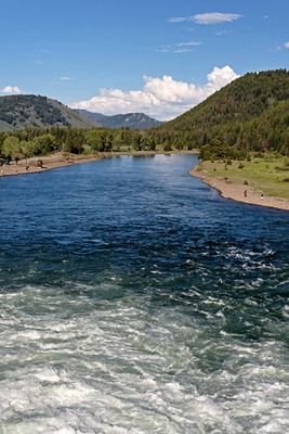 The Snake River, below Jackson Lake Dam