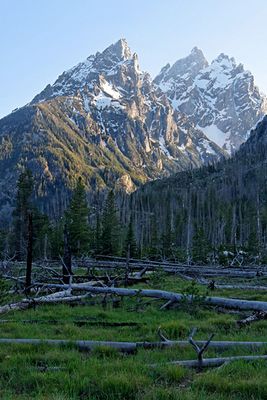 Teewinot Mountain, Grand Teton and Mount Owen