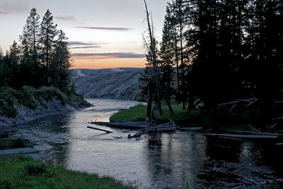 Firehole River at dusk