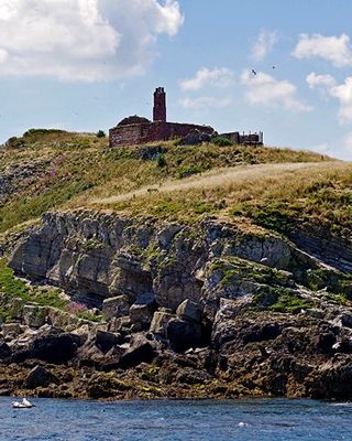 Ruins of a 12th century monastery on Puffin Island