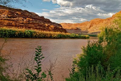 The Colorado River, on the southern border of Arches NP
