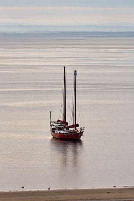 At anchor in Baie de Tadoussac